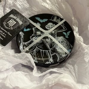 Disney Haunted Mansion Black and White Plates